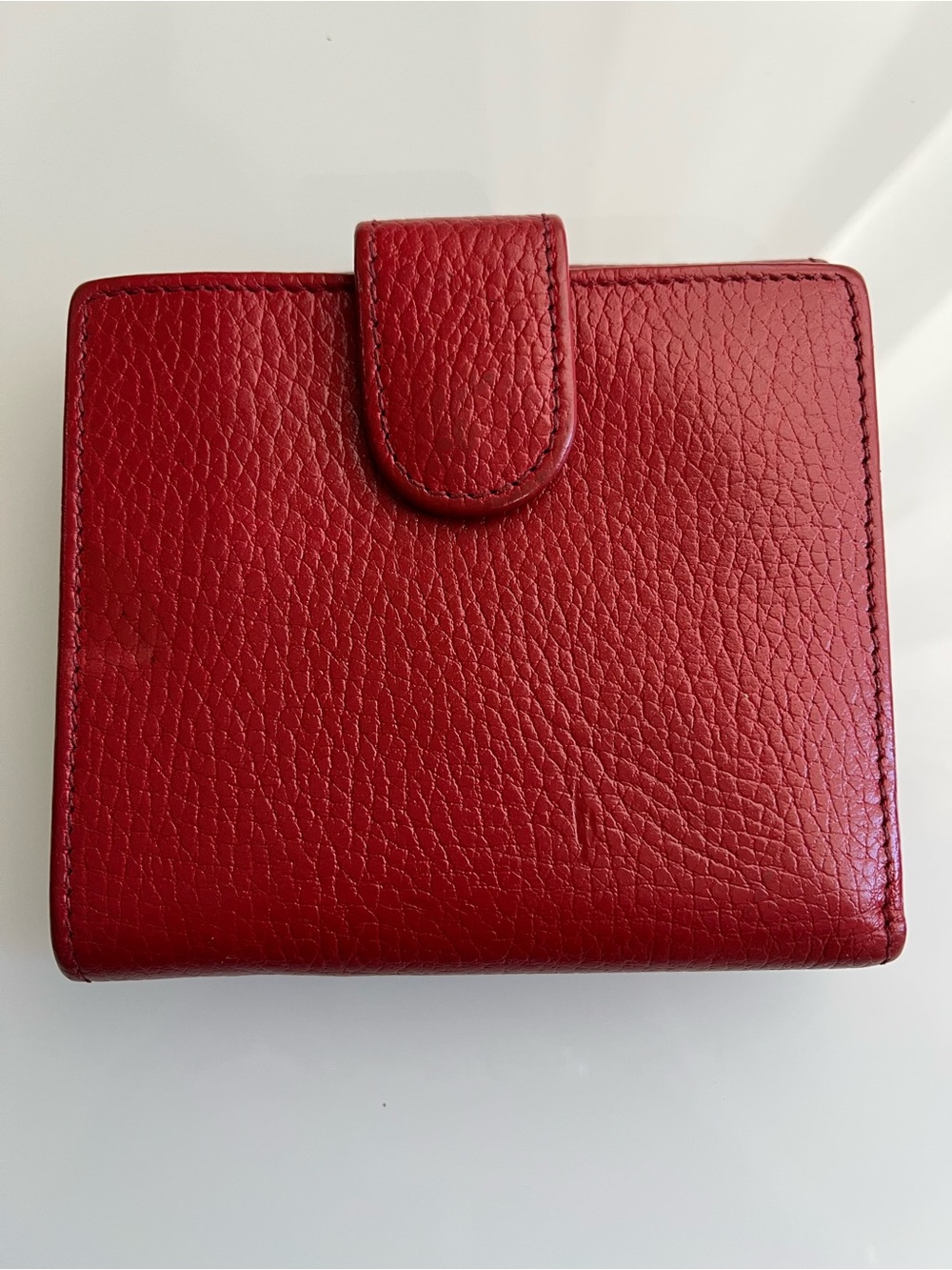 Gucci Interlocking GG Red Leather Wallet - Picture 2 of 10